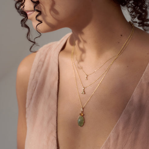 The Hilma Pendant in Yellow gold
